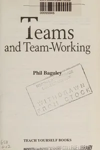 Teams and Team-Working