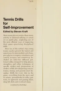 Tennis drills for self-improvement
