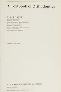 A textbook of orthodontics
