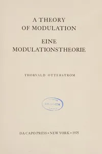 A Theory of Modulation = Eine Modulationstheorie