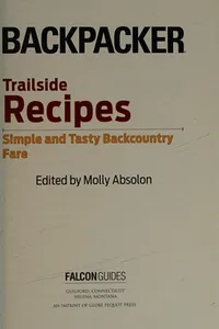 Cover of Backpacker magazine's trailside recipes