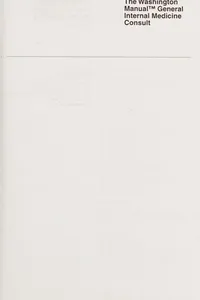 The Washington manual general internal medicine consult