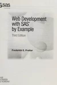 Web development with SAS by example