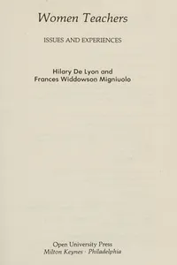 WOMEN TEACHERS PB (Gender and Education Series)