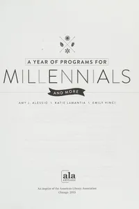 A year of programs for millennials and more
