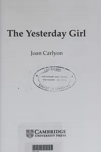 The Yesterday Girl (Moonstone Stories for Children)