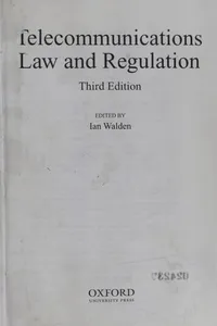 Telecommunications law and regulation