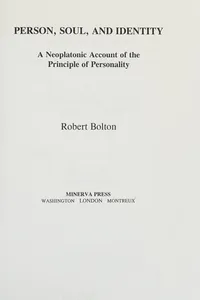 Person, Soul and Identity