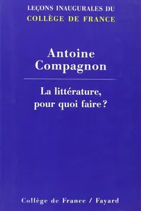 La littérature, pour quoi faire?