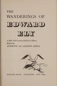 Capa de The wanderings of Edward Ely