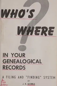 Who's where in your genealogical records?