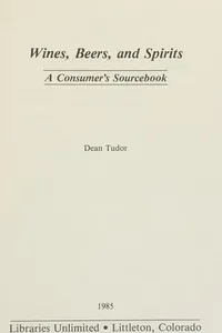 Wines, beers, and spirits