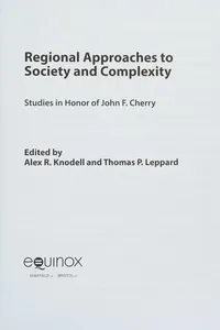 Regional Approaches to Society and Complexity