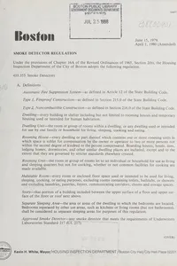 Smoke detector regulation