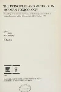 The principles and methods in modern toxicology