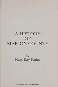 A history of Marion County