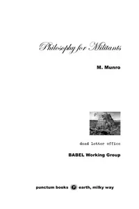 Philosophy for Militants