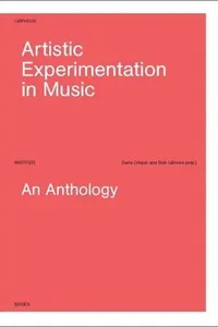 Cover of Artistic Experimentation in Music