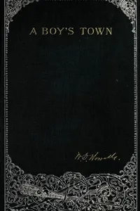 Cover of A boy's town by William Dean Howells