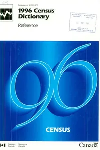 1996 Census dictionary