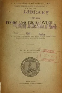 Foods and food control