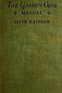 The garden club manual