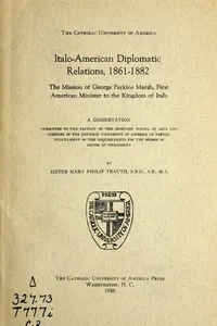 Italo-American diplomatic relations, 1861-1882