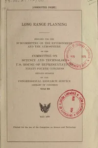 Long range planning