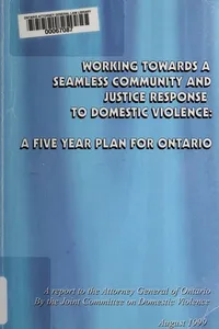 Working towards a seamless community and justice response to domestic violence
