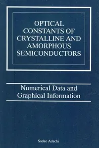 Optical constants of crystalline and amorphous semiconductors