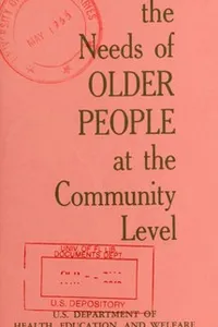 Meeting the needs of older people at the community level