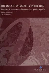 The quest for quality in the NHS