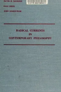 Radical currents in contemporary philosophy