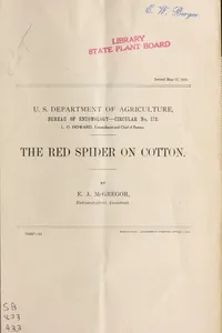 Red spider on cotton (Tetranychus bimaculatus Harvey)