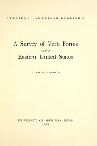 A survey of verb forms in the eastern United States
