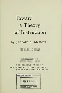 Toward a Theory of Instruction