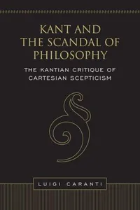 Kant and the scandal of philosophy
