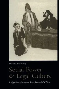 Social power and legal culture