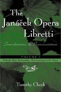 The Janacek opera libretti
