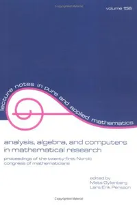 Analysis, algebra, and computers in mathematical research