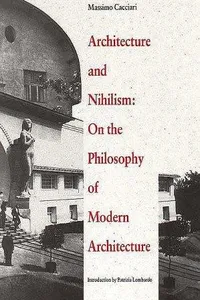 Capa de Architecture and nihilism por Massimo Cacciari