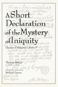 A short declaration of the mystery of iniquity (1611/1612)