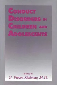 Conduct disorders in children and adolescents