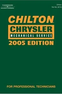 Chilton 2005 Chrysler Mechanical Service Manual