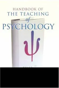 Handbook of the Teaching of Psychology