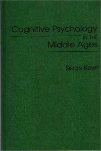 Cognitive psychology in the Middle Ages