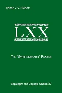 The " Syrohexaplaric" psalter