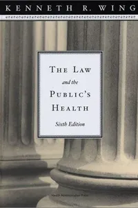 Cover of The law and the public's health