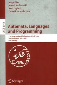 Cover of Automata, languages and programming