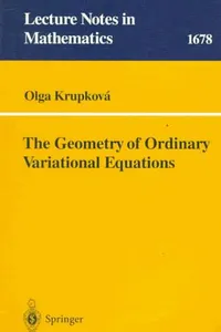 The geometry of ordinary variational equations